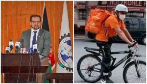 Ex-Afghan Communication minister is now working as Pizza delivery Boy in Germany.
